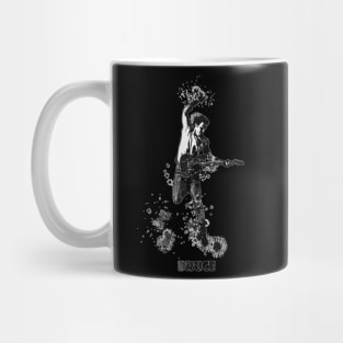 Bruce Springsteen The Boss Watercolor Splatter 03bw Mug